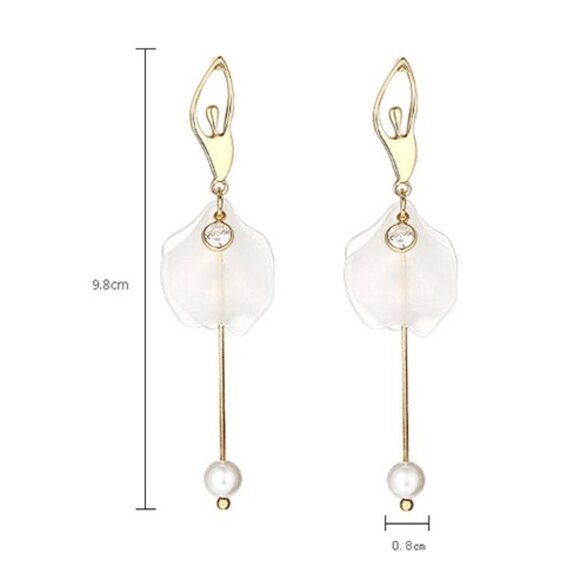 Ballet Girl Drop Earrings - Picture 7 of 7